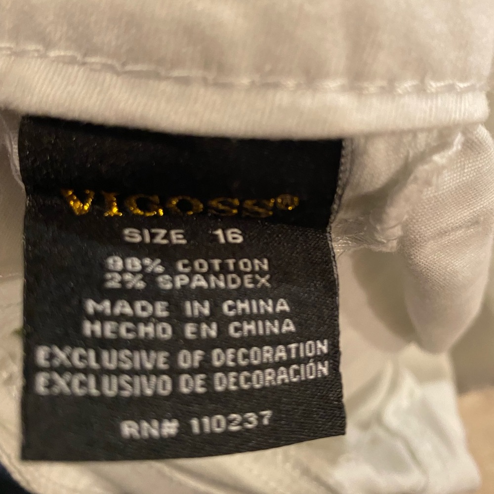 Girls White Jean Shorts - Picture 4 of 4